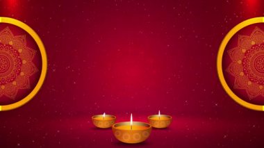 Geleneksel Diwali petrol lambaları, Deepavali petrol lambaları Diwali kutlama lambaları geleneksel festival arka planında yanan lambalar. Festival, Sonbahar Festivali veya Çin Festivali