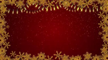 Noel arkaplanı, Noel çerçeve simlerini ve kar taneciklerini kutluyor. Parlak Parçacık mercekleri Noel kutlamaları Kış Kış Parıltısı kar taneleri. Parlak Parçacıklar