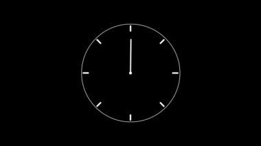 Dijital analog saat animasyonu 24 saat hafif arkaplan 4k video Tüm gün döngüsel servis sembolü. Haftada 7 gün. Zamanlayıcı Sayacı Alarm Zaman Bekçisi Kronometre Servisi çevrimiçi