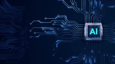 Dijital devre kartı hatları Cityscape yüksek teknoloji devre kartı veri akışını dijital dünyaya aktarır. Sanal gerçeklik teknolojisi arayüzü, Siberpunk Estetiği, Fütürist Şehir Manzarası, Neon Işıklandırması, Sanal Gerçeklik Teknolojisi