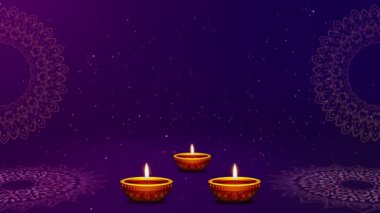 Mutlu bayramlar Hindu festivali, tebrik kartı. Hindistan 'ın ışık festivali için yanan diya. Mutlu Deepavali 'ler. Diwali kutlaması. Dilekler, Olaylar, Mesaj, Bayram Kutlaması 3D