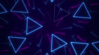 Spektrum animasyon floresan ultraviyole lazer gösterisi. Neon mavisi mor ışık tayfı. Hız hatları, sanal gerçeklik ışıkları, lazer şovu, gece kulübü, dengeleyici. Kulüp, şov, müzik videosu, sunum.