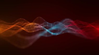 Derin uzay binary veri dalgası internetindeki fütüristik veri akışı teknolojinin ağ evrimi, veri analizi, yapay zeka gelişmeleri ve bilişim yenilikleri. ai Al derin öğrenme algoritmaları.