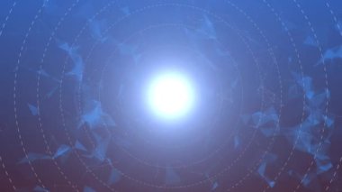 Teknoloji, sunumlar, iş dünyası için fütüristik soyut pleksus sayıları ekran koruyucu arka planı. 4k Yapay Zeka hareket tasarımı. finans, Tıp, Bilim, Teknoloji, Kimya