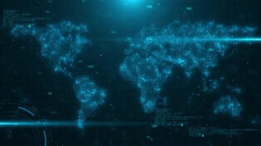 Veri bağlayan soyut haber kavramı mavi siber uzay çizgileri. global ağ bağlantısı uluslararası veri transferi dünya çapında ticari bilgi alışverişi Siber Teknoloji İnovasyonu Derin öğrenme 3D