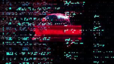 Bilgisayar Kodu Programlama Dijital Arıza Kaplama Efekti Arkaplanı. Uyarı mesajı hacklendi. Virüs kodlu yazılım hacklemesi hatası. Kötü amaçlı yazılım virüs güvenliği. Siber Sistem