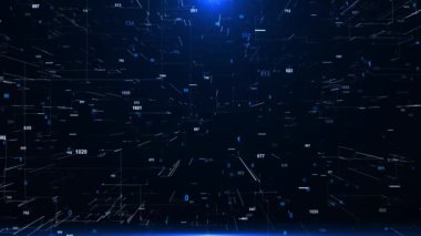 3D soyut teknoloji parlayan Siber uzay hızlı ışık arka planı, boş uzay sahnesi, zemin, sanal gerçeklik, siber uzay fütüristik bilim kurgu arka plan geometrik sistem İnternet ağı bağlantısı
