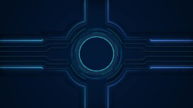 Bir devre panosundaki Dijital Teknoloji Yapay Zeka Çipi Futuristik Yapay Zeka mikroçip hatlarını elektronik çip, işlemci ve yarı iletkenle birleştirdi. Teknoloji konsept tasarımı, makine öğrenmesi çip tarafından üretilir.