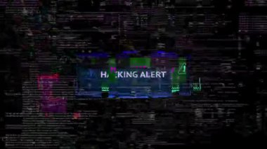 Siber Suçlar Hackleme Saldırı Sistemi virüsü ya da internet sistemi çökertme konsepti. 4K Bilgisayar Virüsü saldırısı, siber güvenlik, kötü amaçlı yazılım, suç, casus yazılım teknolojisi. Hackleme saldırısı. hata mesajı.
