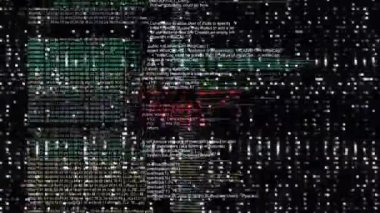 Bilgisayar kodu dijital ekranda VHS arızalı. Dizayn ögesini yükle. Ekran Kodu, Arıza Efekti, Hata Sistemi Acil Durum Virüsü, Hacklenmiş Sistem Ekranı, Truva, Malware