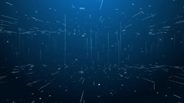 Fütüristik teknoloji Dijital siber uzay arkaplanı teknolojik süreçler, sinirsel ağlar, yapay zeka, veri aktarım güvenliği, dijital depolama için ai, multimedya sunumları 3D