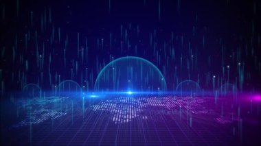 Dijital teknoloji siber hız küresel internet bağlantıları, derin öğrenme, Ai büyük veri, Innovation 5g yenilik gelecek teknoloji verileri, internet ağı bağlantısı, Ai büyük veri 3D