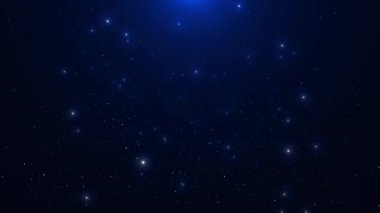 4K Dijital siber uzay parçacıkları veri ağı bağlantıları matris arkaplanı. Yapılan soyut teknoloji veri akışı siber dalga, mavi şebeke konsepti, büyük veriler, Wireframe 3D şeylerin geleceksel interneti