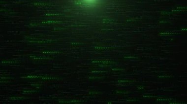 Büyük Veri Fütüristik, yüksek teknoloji dijital kod yağmuru bir matrise ilham kaynağı oldu. Yüksek teknoloji arkaplan ikili yenilik veri sistemi, siber alan, internet bilgisi, bağlantı konsepti