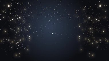 Bokeh 'in Altın 4K patlaması Holiday Motion parıltılarını aydınlatıyor. Parlayan Parçacıklar Kaplama arkaplanı. Parlayan parçacık soyut. Patlayan parçacıklar 3d etkisi 2025 Trend Yüzen Odaklanamayan Bokeh yıldız tozu