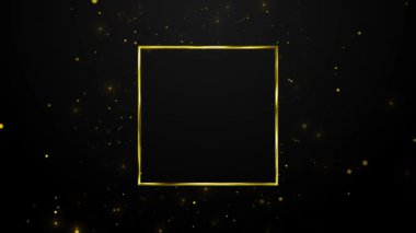 Lüks VIP arka plan Dijital Altın Çerçeve Başlık Sınır Alanı Casino Royal veya lüks lüks düğün lüks Geometriği için. Ödül töreninde ışıldayan ışık parçacıkları başlıkları tanıtıyor.