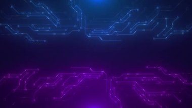Soyut yapay zeka yeniliği arka plan çokgen mikroçip yapay zeka çip teknolojisi elektronik devre kartı dokusu. Yapay zeka elektronik levhası. İletişim mühendisliği işlemci kablosu 3D 4K