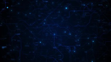 Soyut Teknik Finans Finans 3D Özgeçmiş Piksel Deseni. Geometrik figürler Business Tech Science Geometric çizgili sanat arkaplanını noktalıyor. iş, finans, araştırma, teknoloji ve bilim için