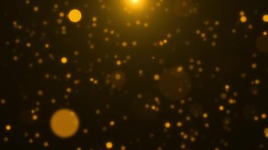 Altın parıldayan konfeti dalgası yıldız tozu. 3D Arkaplan Altın sihirli pırıltı Xmas arka planı. Cadılar Bayramı korkunç konsepti, parlak arka plan. Parıltı, parıltı sprey etkisi, bayram partikülleri.