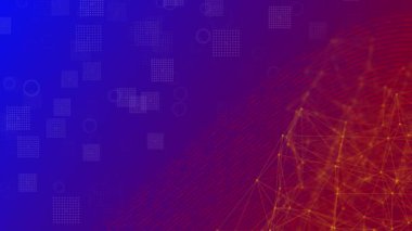 3D Ai soyut dijital teknoloji hızı mavi 4K arkaplan, siber nano bilgi, iletişim, yenilik gelecek teknoloji verileri, internet ağı bağlantısı, Kuantum bilgisayar büyük verisi, çizgi nokta