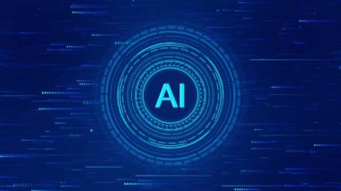 Üretken yapay zeka sanal sohbet robotu kullanmayı üç boyutlu derin öğrenme kavramı. Dijital beyin devresi yapay zeka teknolojisi robotik, ağ, yeni teknoloji, ui, iş 4K dalgası