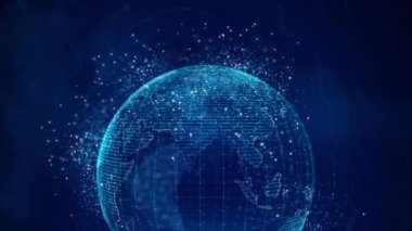 Soyut dijital teknoloji fütüristik devre mavi arka plan, Siber bilim teknolojisi, İnovasyon iletişim geleceği, Ai büyük veri, internet ağ bağlantısı, Bulut yüksek teknolojili metaevren sosyal ağ