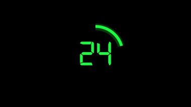 Sayısal sayılar zamanlayıcısı gerisayım zamanlayıcısı Stopwatch animasyonunu gösterir. Geri sayımlar, son dakika hatırlatıcıları, zaman yönetimi kavramları ve zaman çizelgeleri için mükemmel. Geri sayım çemberi saat sayacı zamanlayıcısı