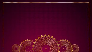 Lüks siyah ve altın renkli mandala düğün davetiyesi geçmişi. Lüks dekoratif mandala geçmişi. Bir diwali deep awali ve ramazan İslam festivali dekoratif unsurları selamlıyor doğuda 3D 4D