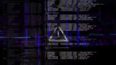 Kod veri akışı hackleyici programlama, siber şifreleme ekran arızası. Siber Ddos saldırı güvenlik kodu yapay zeka, virüs kodu arıza efekti hata, virüs, hacklenmiş sistem