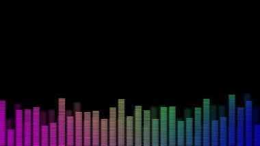 Animasyon Çizgileri Ses Spektrumu Görselleştirici, dalga biçimi eşitleyici spektrumu, Müzik Dengeleyici, dalga görselleştirmesi. Ses spektrumu canlandırma ses, ses, ses, müzik kaydını dengeleyici