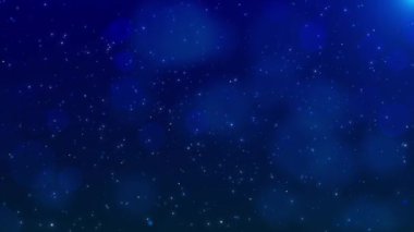 Gelecekçi grafik geometrik mavi parıldayan parçacıklar 4K 3D arkaplan. Arkaplan, grafik tasarımı, web tasarımı ve iş videosu kurumsal sunumu için elverişli, doğum günü partisi arkaplanı.