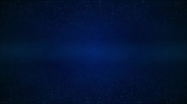 Siber teknoloji arka plan fütüristik siber dünya, bilim kurgu şebekesi, parçacıklar ve parlayan mavi dijital dalgalar, teknoloji sunumları için mükemmel. Kablolu Sanal Gerçeklik şeylerinin bilim kurgu interneti