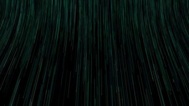 Soyut parçacık arkaplanı. İkili büyük veri kodu Matrix Akış dalgası manzarası. Dijital veri yapısı. ağ ses şebekesi. Desen noktası Ai teknolojisi, Yapay Zeka zihni, cyborg yeniliği 3D