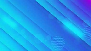 Geometrik soyut şeritler animasyon şeritleri sallanan Business Video kurumsal sunum arka planı. 3D Fütürist veri transferi, bulut hesaplama, teknoloji, ağ, bilim ve mühendislik