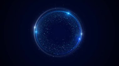 Dijital Soyut Portal Konsept Eğlence Teknolojisi Yapay Zeka. Kablo çerçeve teknoloji küresi. 3D 4K Büyük veri görselleştirmesi. Yüksek teknoloji tasarımı için canlandırma yapıyor. enerji çemberi