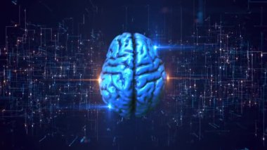 Bilimsel yapay zeka teknolojisi yeniliği. ChatGPT, Otomatik GPT, siber uzay yapay zeka öğrenen robot insan büyük veri ağı bağlantısı, veri madenciliği değişimi, derin öğrenme,