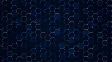 Soyut lüks Geometrik Dinamik Hexagons metalik grafik ızgara hareketli animasyon arkaplanı. Lüks ışık çizgisi. Parçacık, lüks ödüller töreni geçmişi, Oscar performansı. yıldızlar, ışık parçacıkları