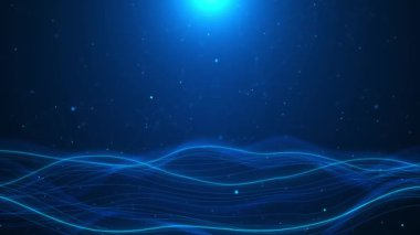Cyberspace Big Data Digital Business Hi Tech Tunnel, ikili kodlu Futuristik uçuş çizgisi manzara dalgaları, toz parçacığı büyük veri bağlantı teknolojisi, kablolu şeylerin bilim kurgu interneti. matris