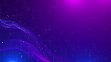 Dijital sanal gerçeklik siber uzay matrisi. Parçacık akışı 3D kablo hologramı HUD metaevren siber uzay. Hiper uzay. yapay zeka sanal ekran Büyük veri teknolojisi veri bilimi