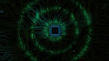 Elektronik pano Dijital Veri, Bilgisayar Yapay Zeka Ağı işlemci devreleri yapay zeka yapay zekası, veri madenciliği altyapısı. Modern Bilgisayar İşleme Verisi. Anakart dijital çip Yüksek teknoloji yüzeyi
