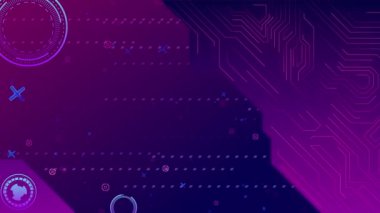 3D Yüksek Teknoloji Fütürist Fen Bilimi Mavi Arkaplan, Siber Güvenlik Gelişimi İnovasyon Ai Büyük Veri, İnternet Ağı Hologram Devre Konferansları,