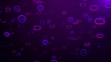 Geometrik şekiller lüks hareket grafikleri teknolojisi parıltısı. Soyut arka plan punk kavramı üzerine sanal çember lazer figürü teknolojisi. Dairesel gradyan evrensel çerçeve iş sunumu dalgalı eğri çizgileri 3B