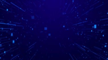 Dijital veri mühendisi 4K 3D kablo kablo akışı perspektifi büyük veri akışını şebekeler. Metaverse 'in engelleme teknolojisi dalga manzarası. Yapay zeka veri madenciliği öğrenme Yenilik yapay zeka beyni