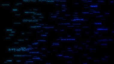 Matematiksel matematik formülleri ve ikili kod arkaplanından yapılmış moleküler dijital denklemler. hesaplamalar işlevleri elementler, sayı denklemleri Kimya Bilimi matematik denklemi formülü