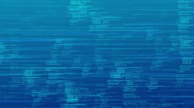 Ekranda çalışan 4K Programlama Bilgisayar Ekran Arızası Kod Hackerları. Bilgisayar kodu kayıyor. IT, yazılım geliştirme hacklemesi. Şifreli güvenlik kodu. İnternet teknolojisi program kodu