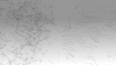 Fütürist Fen Teknolojisi pleksus arka plan bağlantıları ve noktaları, dijital veri akışı verileri. Plexus oyun sporu soyut ağ teknolojisi bilim siberpunk sosyal ağlar işi. Yüzey