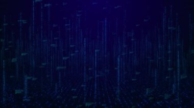 Dijital Veri Akımı Arkaplanı. Büyük Veri Teknolojisi Veri Aktarımı Konsepti. Yüksek hızlı internet. Sanal gerçeklikte Bilgi Matriksi Akışı Sanal Uzay VR siber uzayı. Şifreleme Para Birimi Bloğu