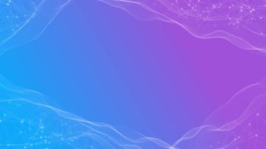 Business Global Network şirket parçacıkları sunum arkaplanı. soyut ikili büyük veri, derin makine öğrenimi, yapay zeka, sanal sunum dijital teknoloji