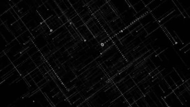 Soyut Teknik Finans Finans 3D Özgeçmiş Piksel Deseni. Geometrik figürler Business Tech Science Geometric çizgili sanat arkaplanını noktalıyor. iş, finans, araştırma, teknoloji ve bilim için