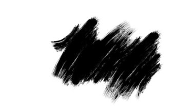 Fırça darbeleri. El çizimi kömür tırmığı boya fırçası, fırça, çizgi, grunge. Karalama çizmek. Artistik kirlilik. Boyalı kıvrımlar, dikdörtgenler ve fırça çizgileri. Mürekkep darbeleri, lekeler....